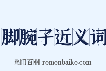 脚腕子近义词是什么意思的图片